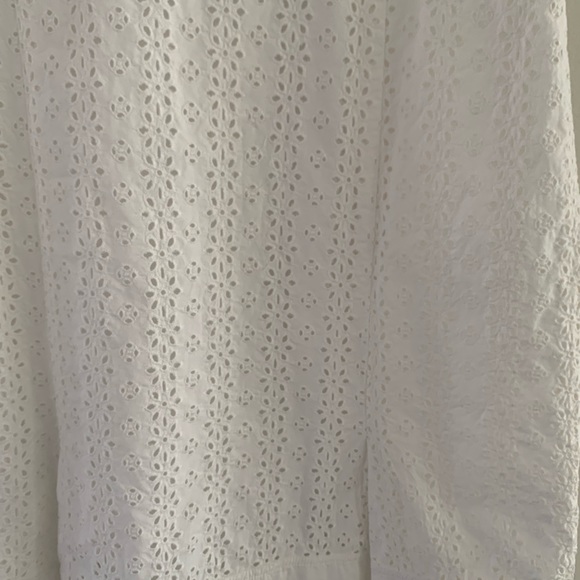 Oscar delarenta white cotton dress with lace ❤️ - Picture 5 of 10